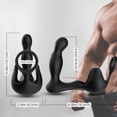 ARMONY - VIBRADOR ANAL SURROUND & ESTIMULADOR DE TESTICULOS & ANILLO CONTROL REMOTO NEGRO